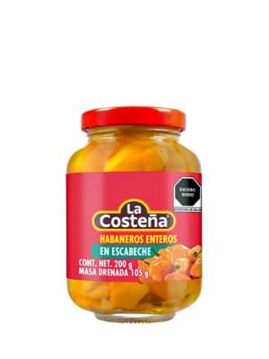 Habaneros La Costeña enteros en escabeche 200 g