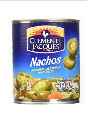 nachos con jalapeños